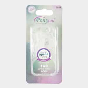 GOODY שקוף 100 גומיות סיליקון גדולות