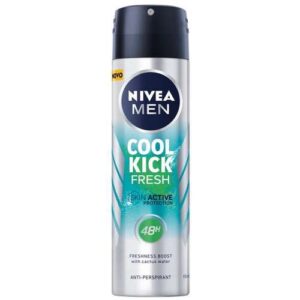 דאודורנט ספריי ניוואה לגבר Nivea Cool Kick Fresh נפח 150