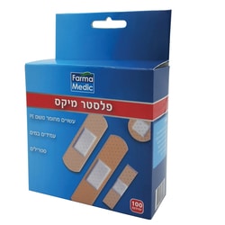 פלסטרים מיקס 100 יח