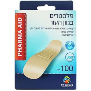 PHARMA AID פלסטרים בגוון העור 100 יח'