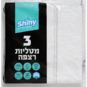3 סחבות כותנה זיגזג לרצפה