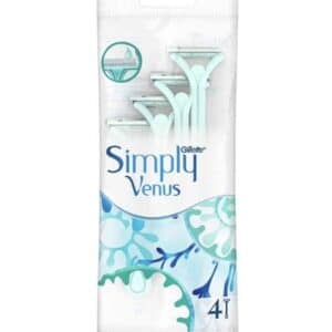 VENUS SIMPLY סכיני גילוח חד פעמי רביעיה