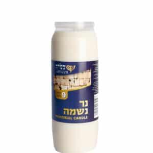 נרות =שבועי= פלסטיק מאורות