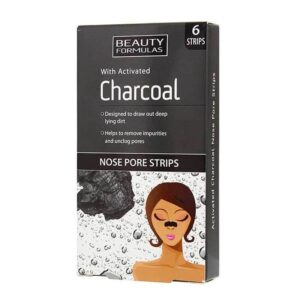 BEAUTY FORMULAS סדרת פחם מדבקות צ'רקואל להוצאת שחורים 6 יח'
