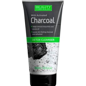 BEAUTY FORMULAS סדרת פחם תרחיץ דטוקס לפנים בתוספת פחם פעיל 150מ"ל
