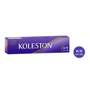 KOLESTON קרם צביעה לשיער בלונד כהה 6/0