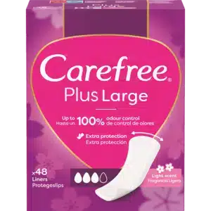 Carefree - מגני תחתון Plus Large בישום עדין 48 יחידות