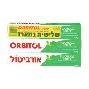אורביטול משחת שיניים שלישייה מנטה