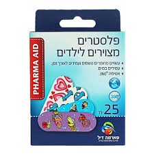 PHARMA AID פלסטרים לילדים 25 יח'