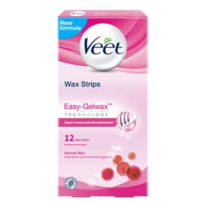 VEET רצועות שעווה לעור רגיל פרי האסאי 12 יח'