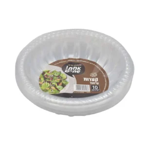 קערה סלטיות גדולות שקוף 10 יח' ר. שמאי