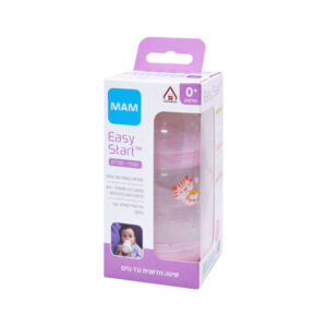 מאמ MAM בקבוק שלב +0 אנטי-קוליק 160 מ"ל ורוד
