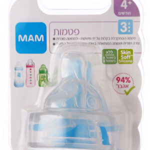 מאמ MAM זוג פטמות שלב +4 זרימה מהירה