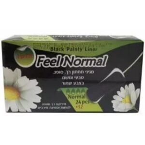 מגן תחתון טבעי ונושם בצבע שחור - 36 יחידות Feel normal