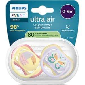 0-6 BUTTERFLY אוונט זוג מוצצים אולטרה אייר Plant based