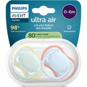 0-6 LIGHTBLUE אוונט זוג מוצצים אולטרה אייר Plant based